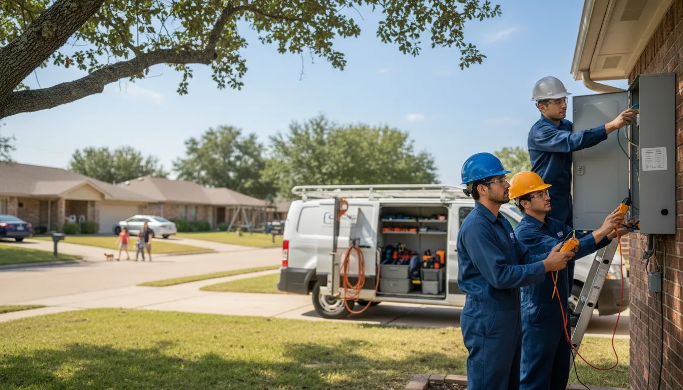 Certified electrician providing emergency electrical services in Waco, NE